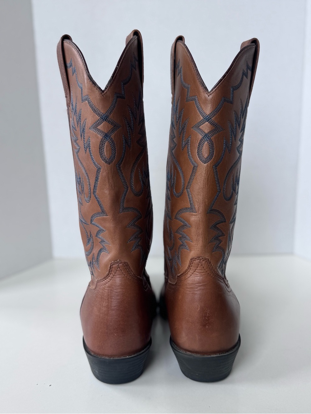 Ariat Heritage Pointy Western Cowboy Tall Leather Boots Men’s Size 9 - Picture 9 of 12